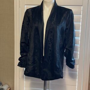 Multiples Black Textured Women's Blazer